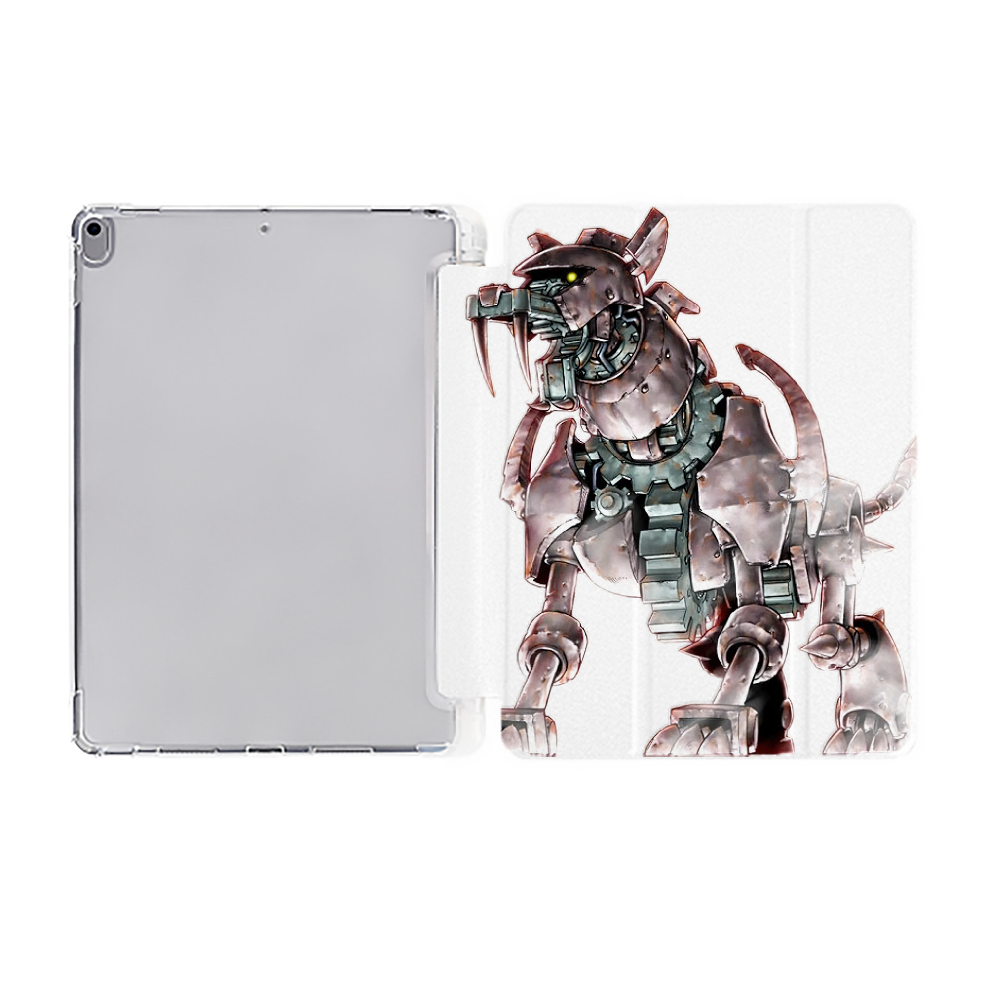 （画像用） 遊☆戯☆王 Yu-Gi-Oh! IPad ケース ペン収納付き 三つ折りスタンド PUレザー×シリコン 対応機種9.5/10.5/10.9インチ